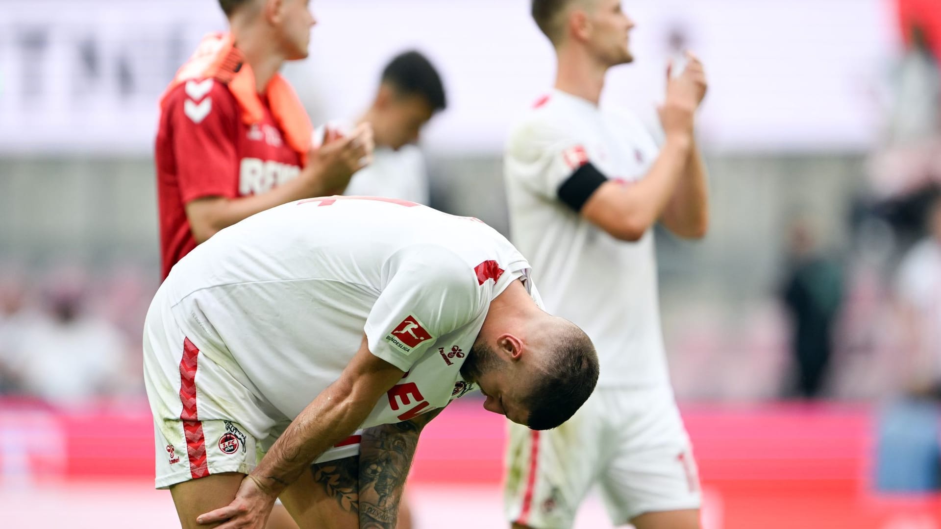 Kölns Jeff Chabot nach dem Spiel gegen Hoffenheim (Archiv): Die Kölner verloren am Wochenende gegen Hoffenheim 1:3.