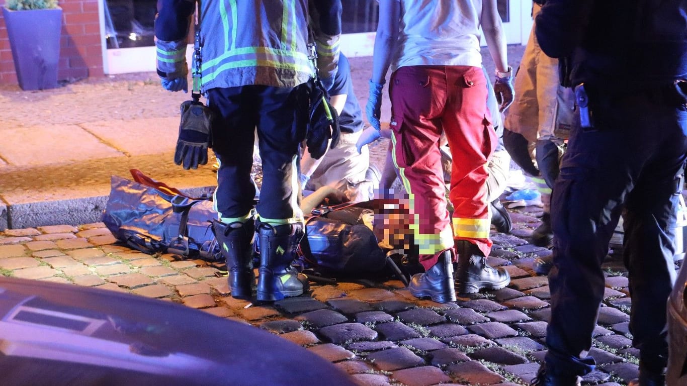 Unfallopfer in Köpenick: Der Mann wurde bei dem Sturz schwer verletzt.