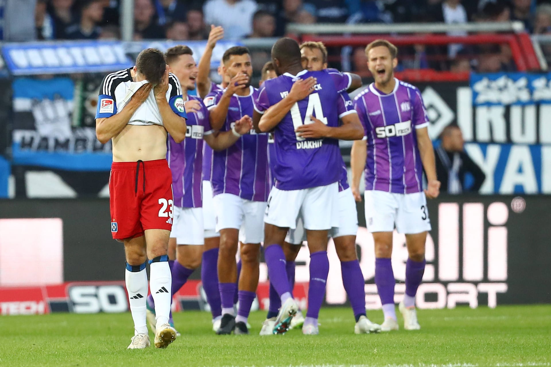 Jonas Meffert: Der HSV-Profi und seine Mannschaftskollegen mussten mit der zweiten Niederlage in Folge den nächsten Rückschlag im Kampf um den Aufstieg hinnehmen.