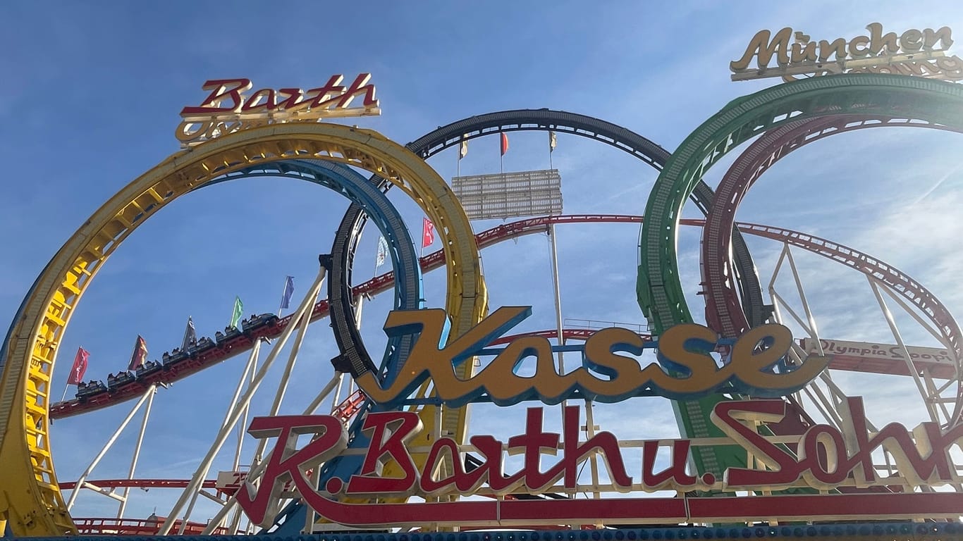 Die Olympia-Looping-Achterbahn gehört zu den Klassikern auf dem Oktoberfest.