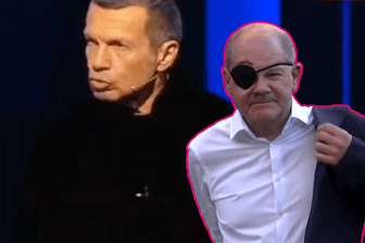 Russischer Propagandist scherzt über Scholz' Augenklappe