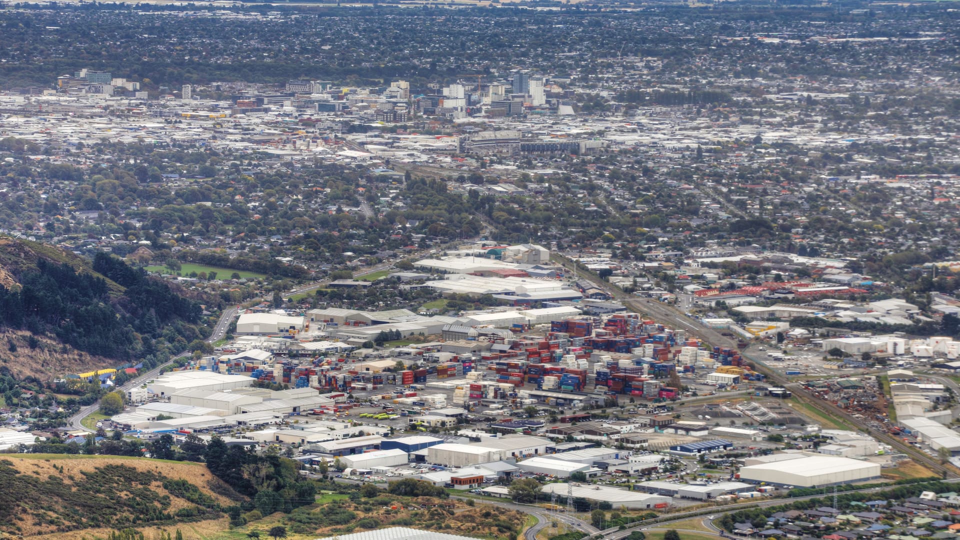 Blick auf Christchurch: In Neuseeland hat die Erde gebebt.