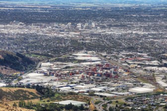 Blick auf Christchurch: In Neuseeland hat die Erde gebebt.