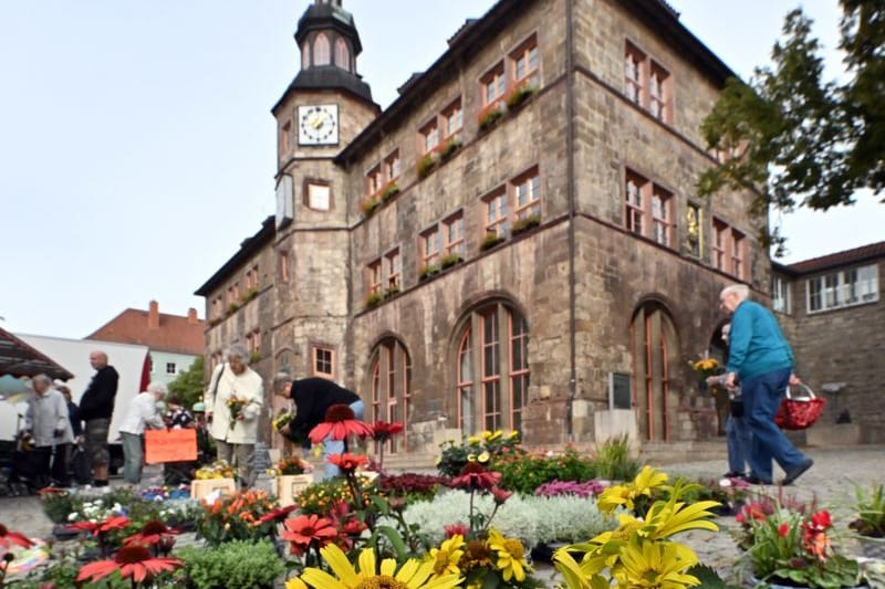 Markt vor dem Alten Rathaus in Nordhausen: Am Sonntag kommt es hier zur Stichwahl.