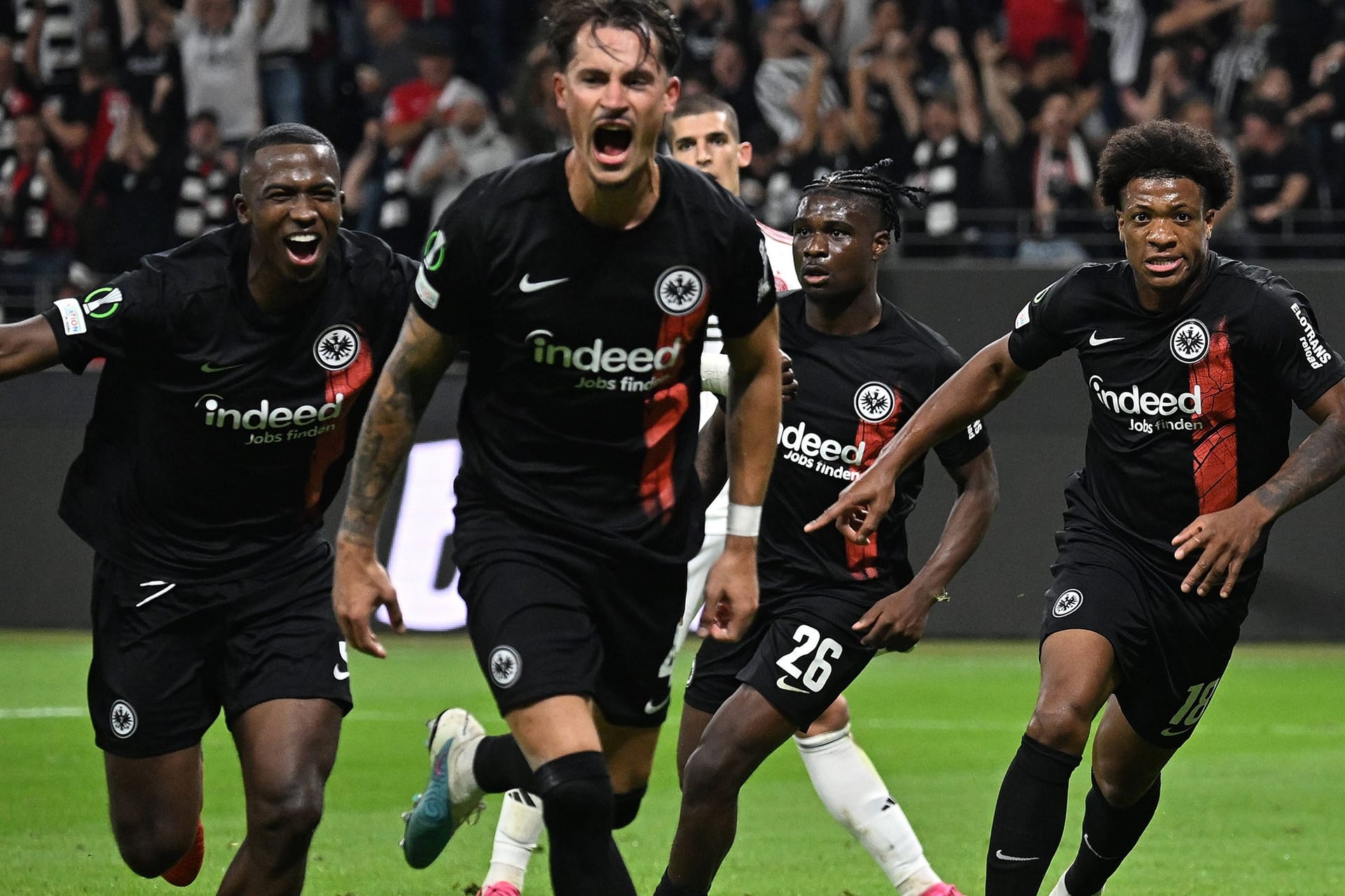 Robin Koch: Der Nationalspieler erzielte für Eintracht Frankfurt per Kopf den Treffer zum 2:1 gegen Aberdeen.