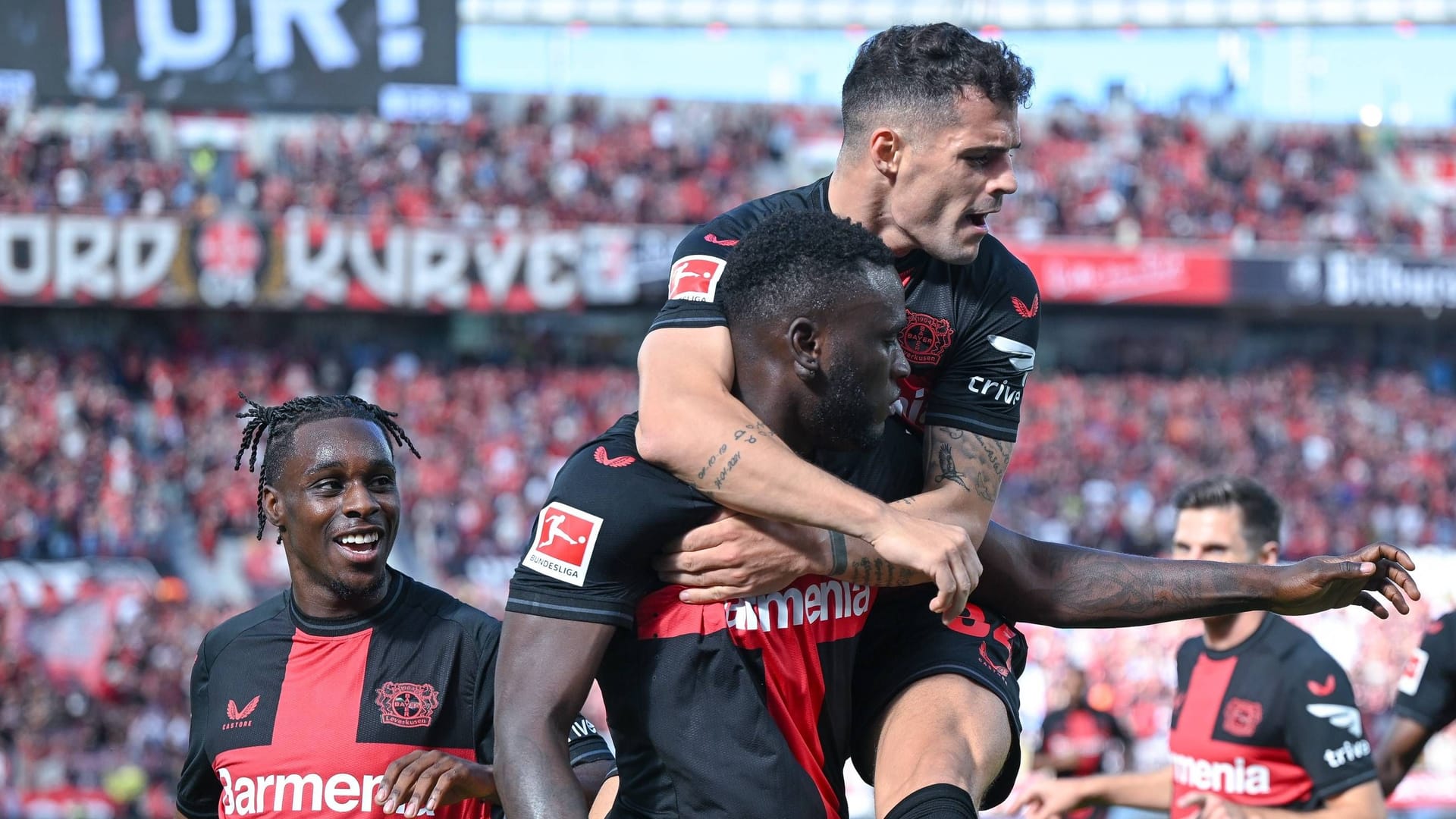 Jubel bei Bayer: Leverkusen bleibt weiter ungeschlagen.