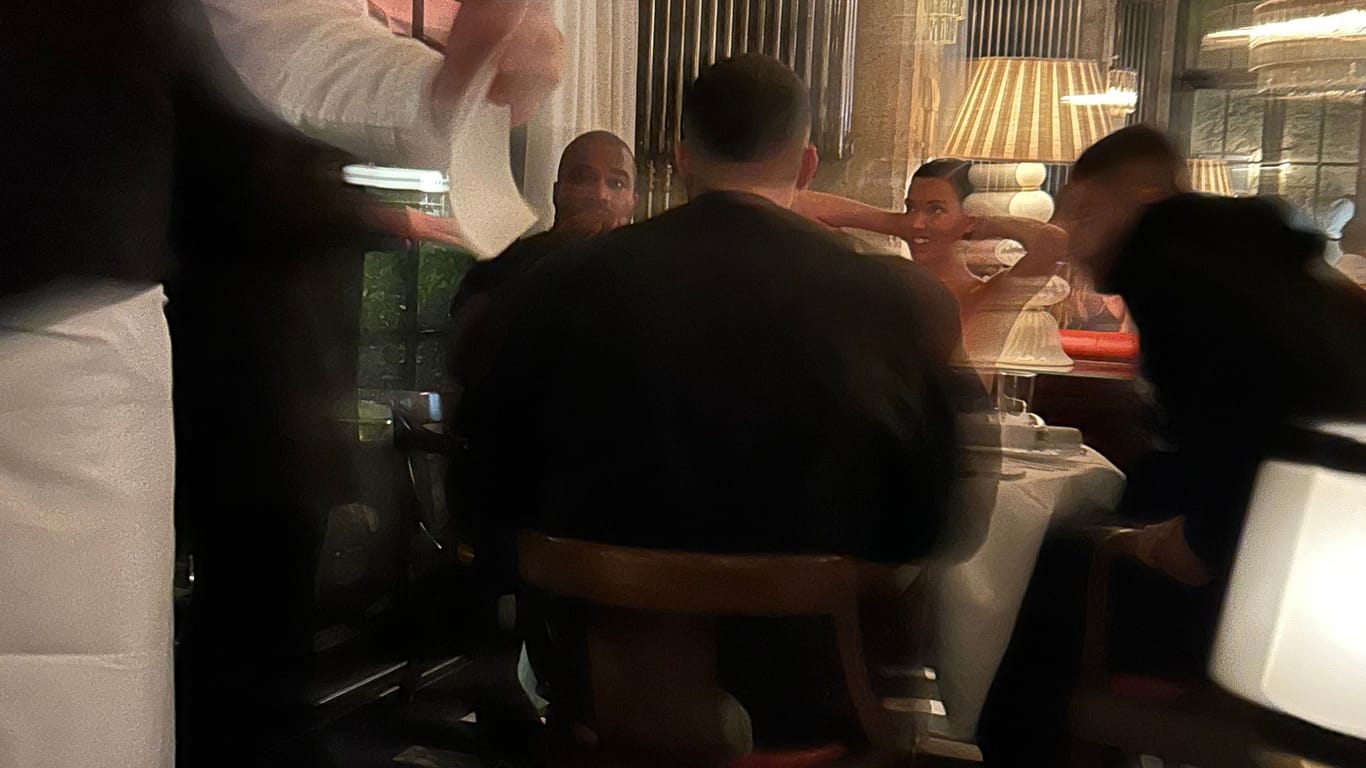 Kanye West am 14. Septmeber 2023 beim Abendessen im Soho House in Berlin