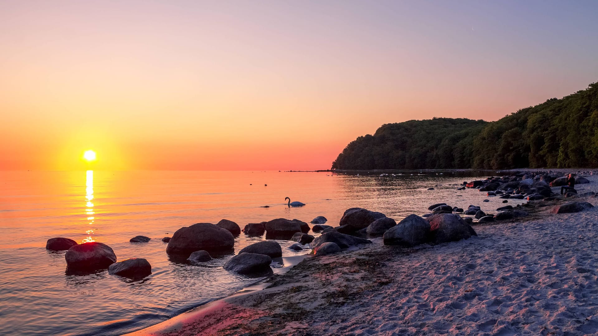 Ostseebad Binz Sonnenuntergang