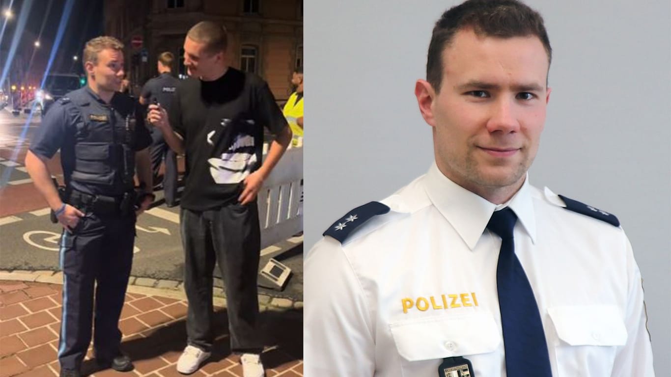 Ein Video des Polizisten Thomas Rückerl aus Oberfranken geht auf TikTok gerade viral