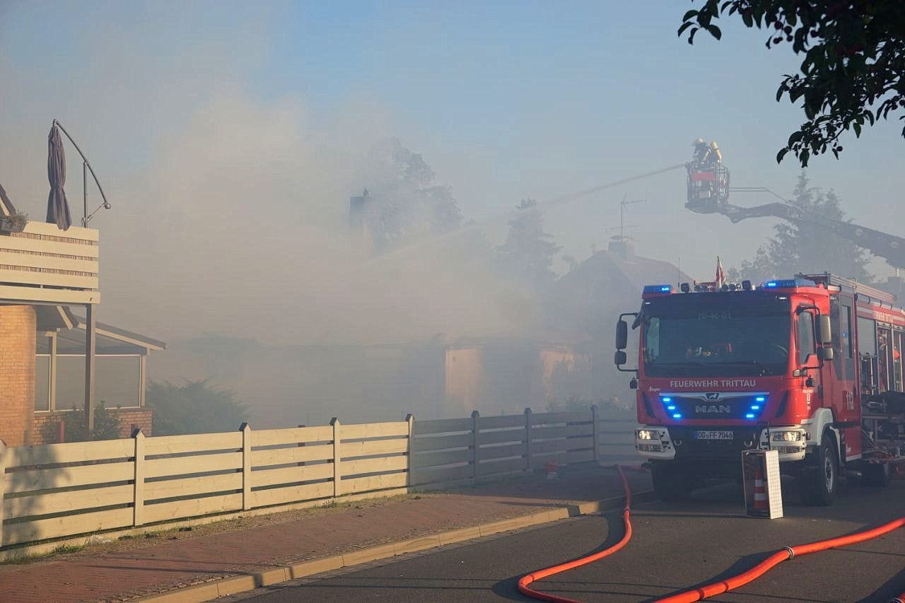 Brand In einer Flüchtlingseinrichtung in Trittau