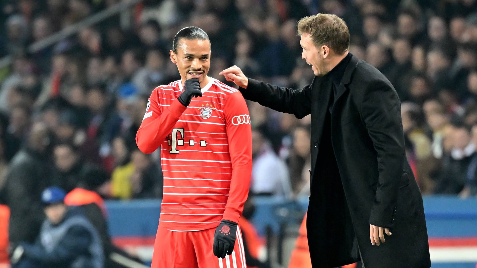 Leroy Sané (l.) und Julian Nagelsmann arbeiteten eng zusammen.