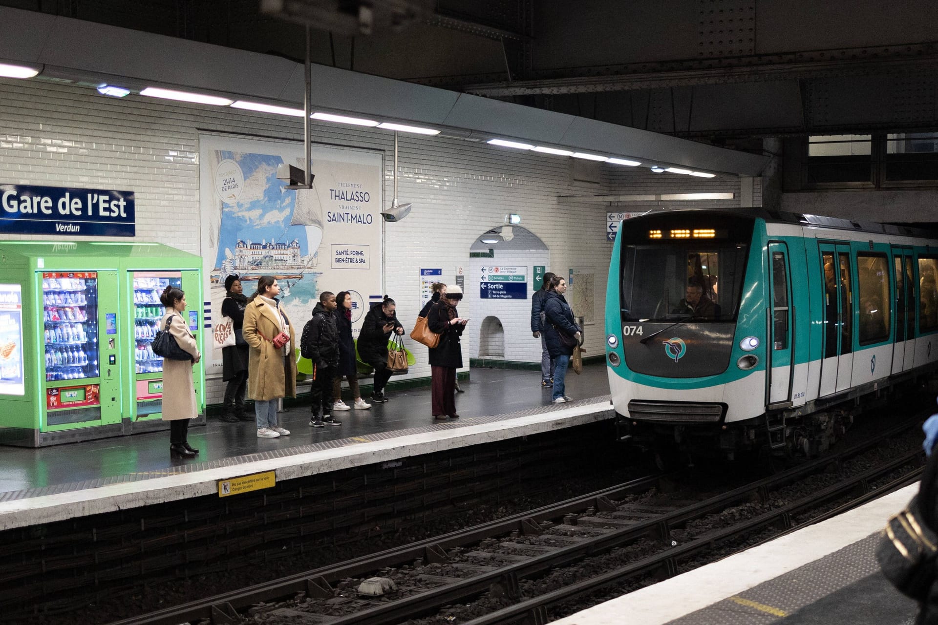 Die Metrostation Gare de L'Est (Symbolbild): Hier beging der Mann den versuchten Diebstahl.