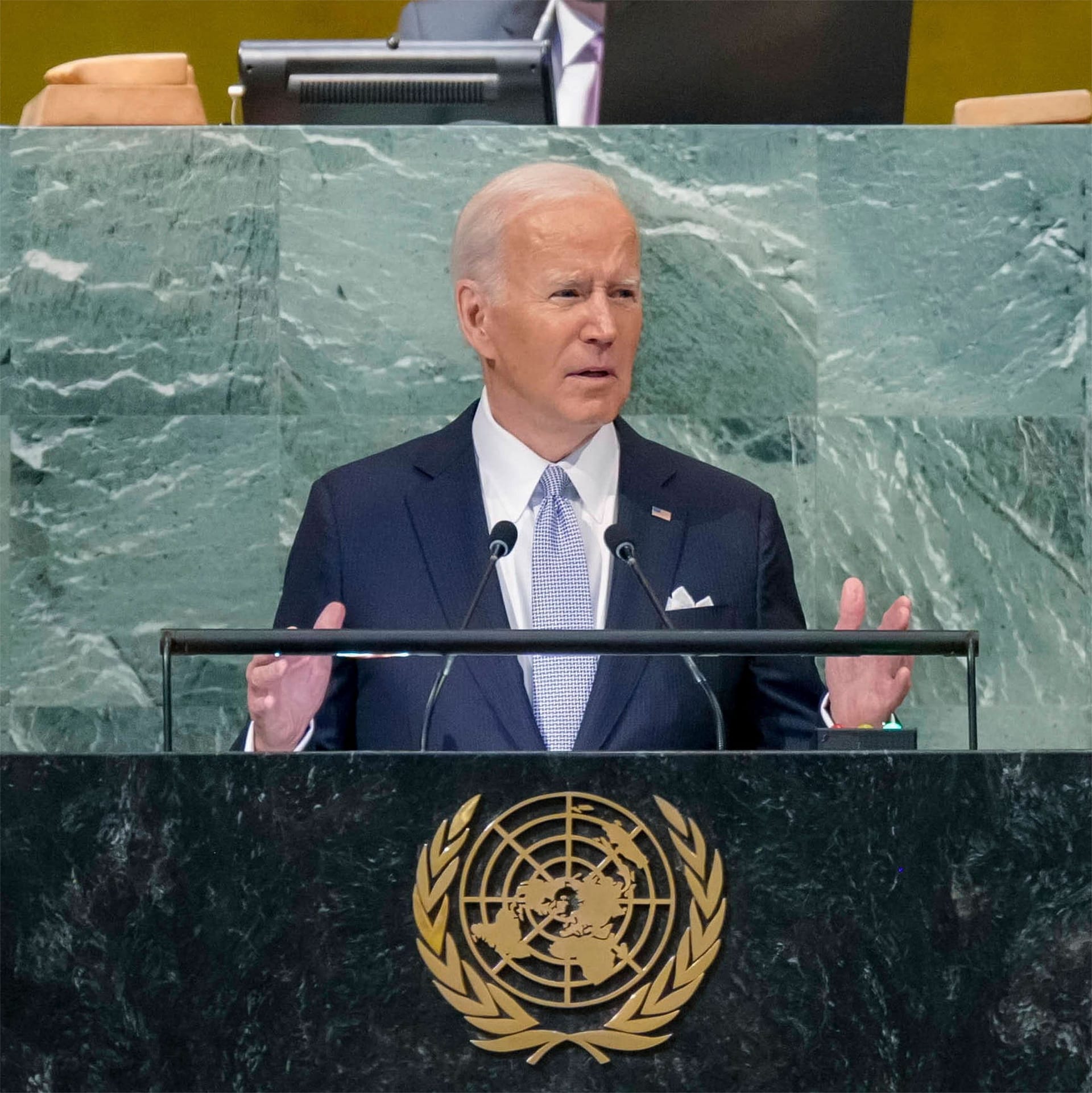 Wendepunkt der Weltgemeinschaft: US-Präsident Joe Biden vor der Generalversammlung im Jahr 2022 (Archivbild).