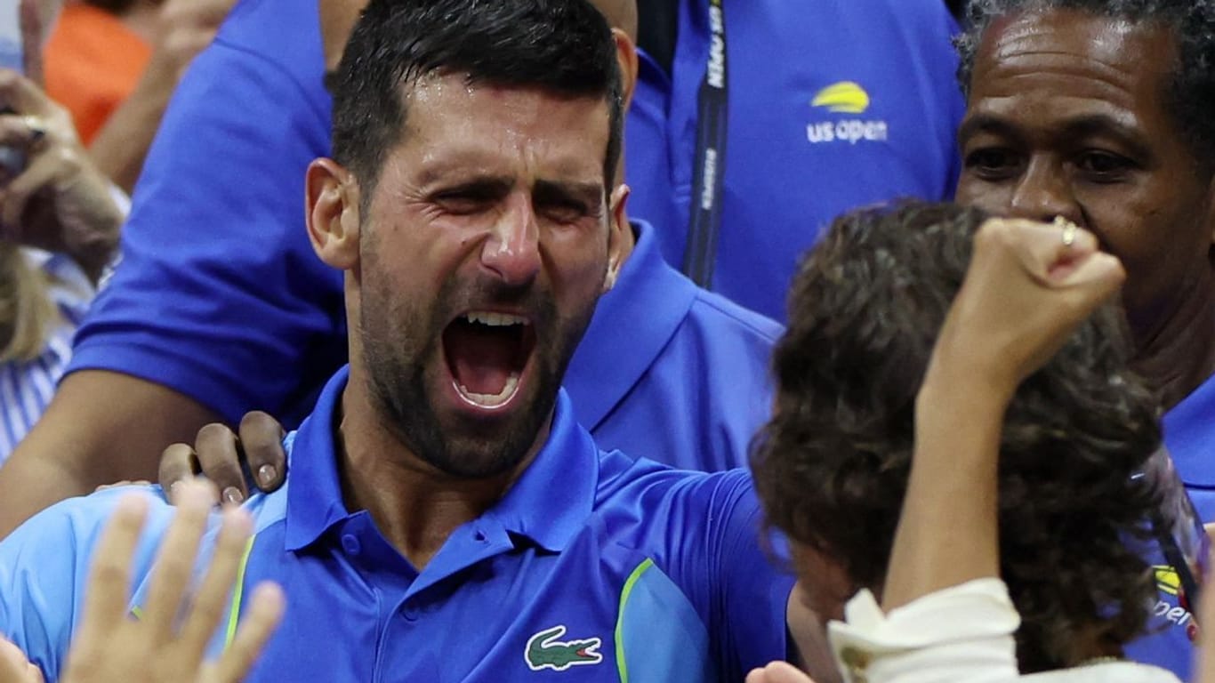 Novak Djokovic jubelt in New York: Der serbische Tennisstar siegt bei den US Open.