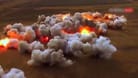 Explosionen einer ATACMS-Clusterbombe: Die Ukraine soll solche Raketen von den USA bekommen.