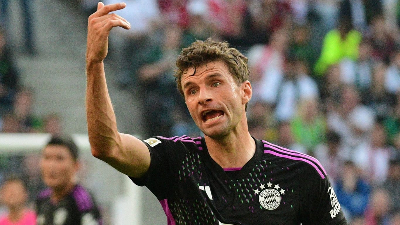 Bayern-Star Thomas Müller: Der Angreifer ist gewohnt mitteilungsfreudig.