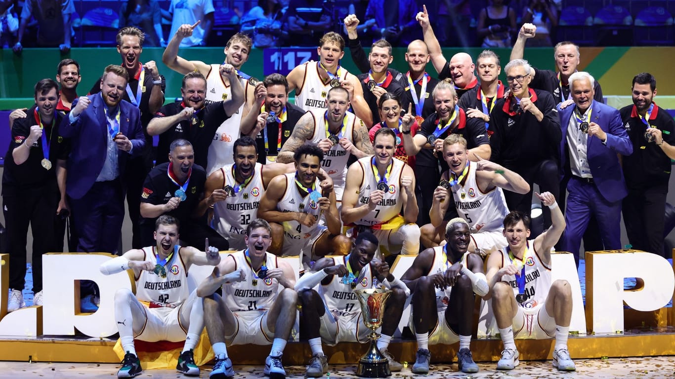 Die deutsche Basketball-Nationalmannschaft: Das DBB-Team krönte sich zum Weltmeister.