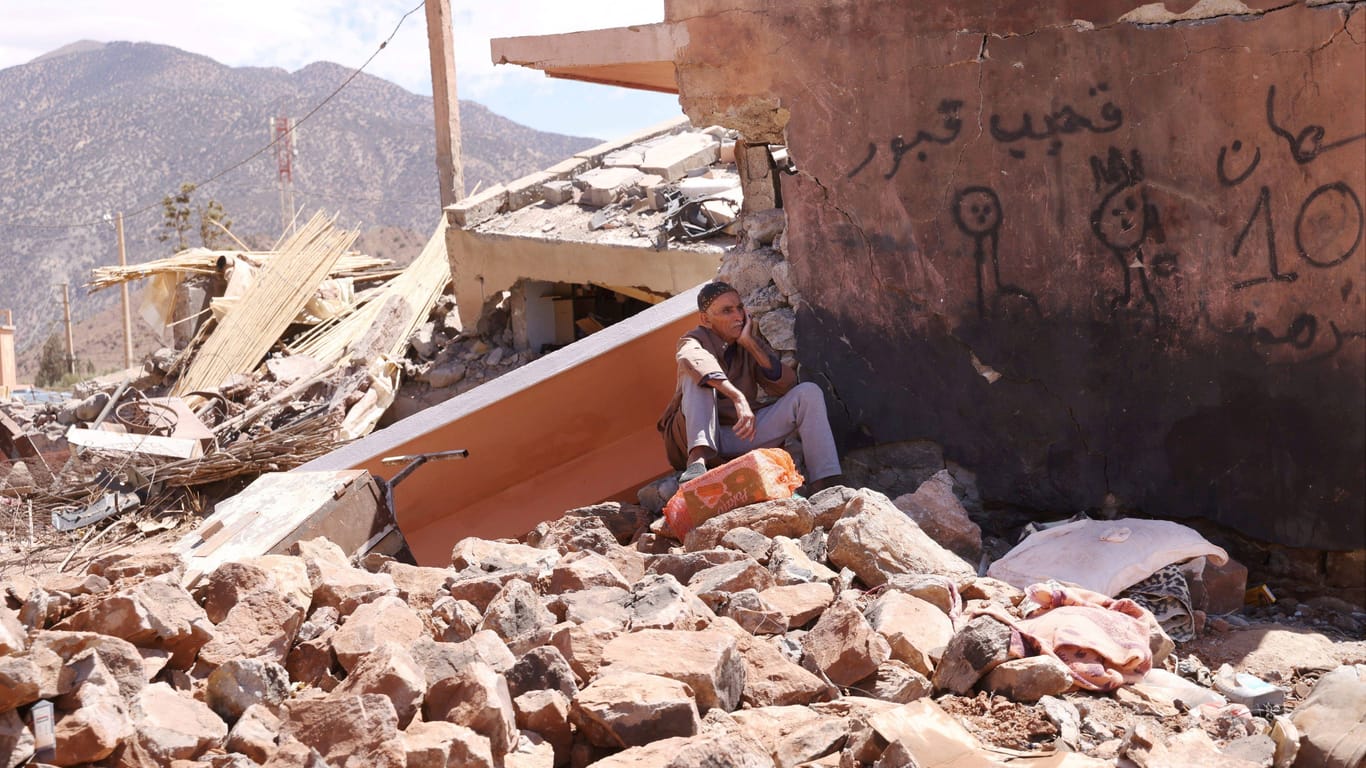Zerstörtes Bergdorf: Dem schweren Erdbeben in Marokko fielen Tausenden Menschen zum Opfer.