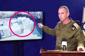 Eine von israelischer Seite veröffentlichte Videografik soll zeigen, wo sich die Schaltzentrale der Hamas befindet.