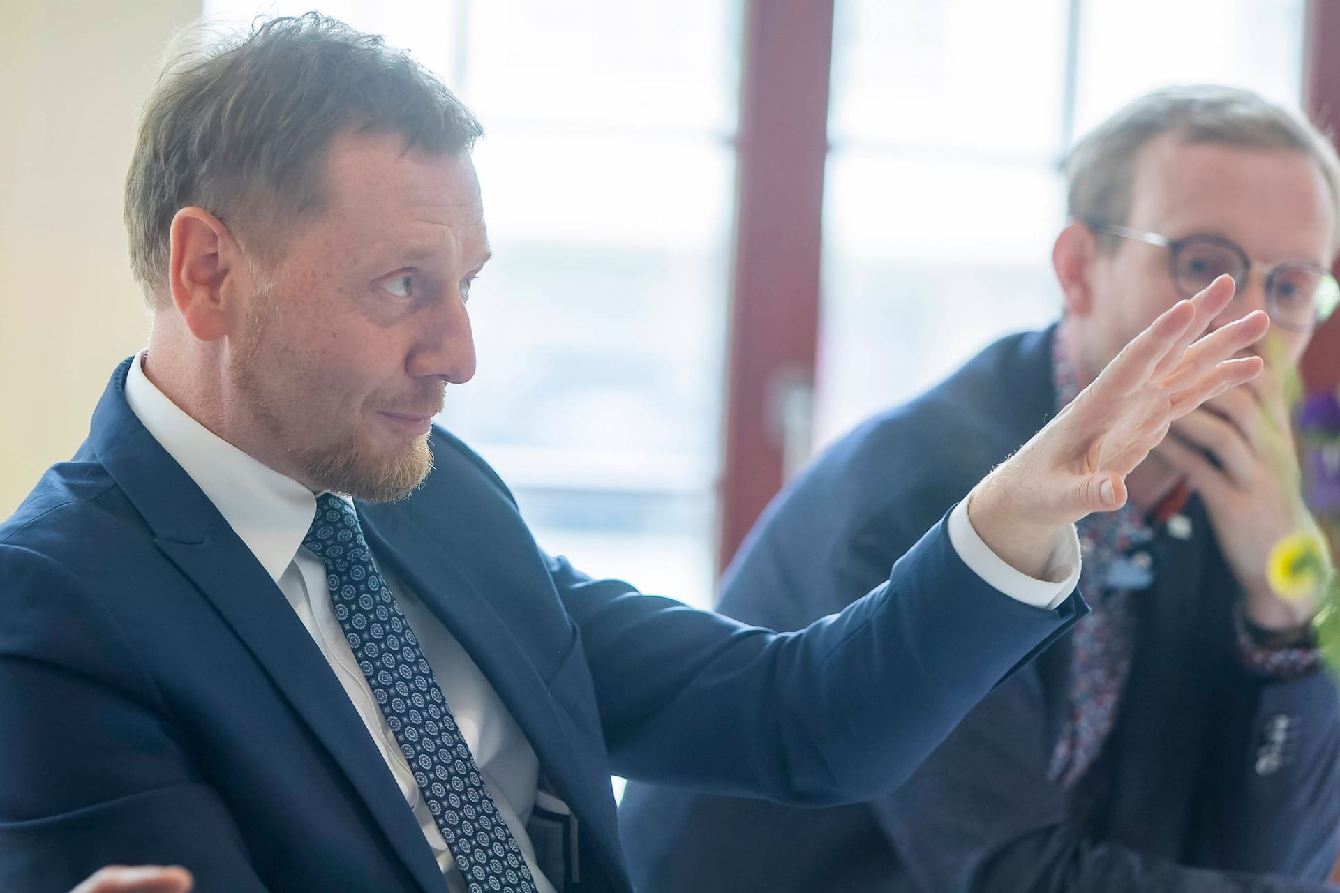 Sachsens Ministerpräsident Michael Kretschmer (CDU): Länderchefs wollen Sachleistungen statt Bargeld für Flüchtlinge.