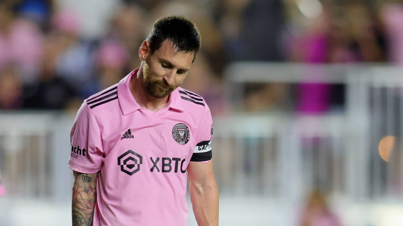 Lionel Messi enttäuscht: Für ihn gibt es in seiner ersten MLS-Saison definitiv nicht den ersten Titel.