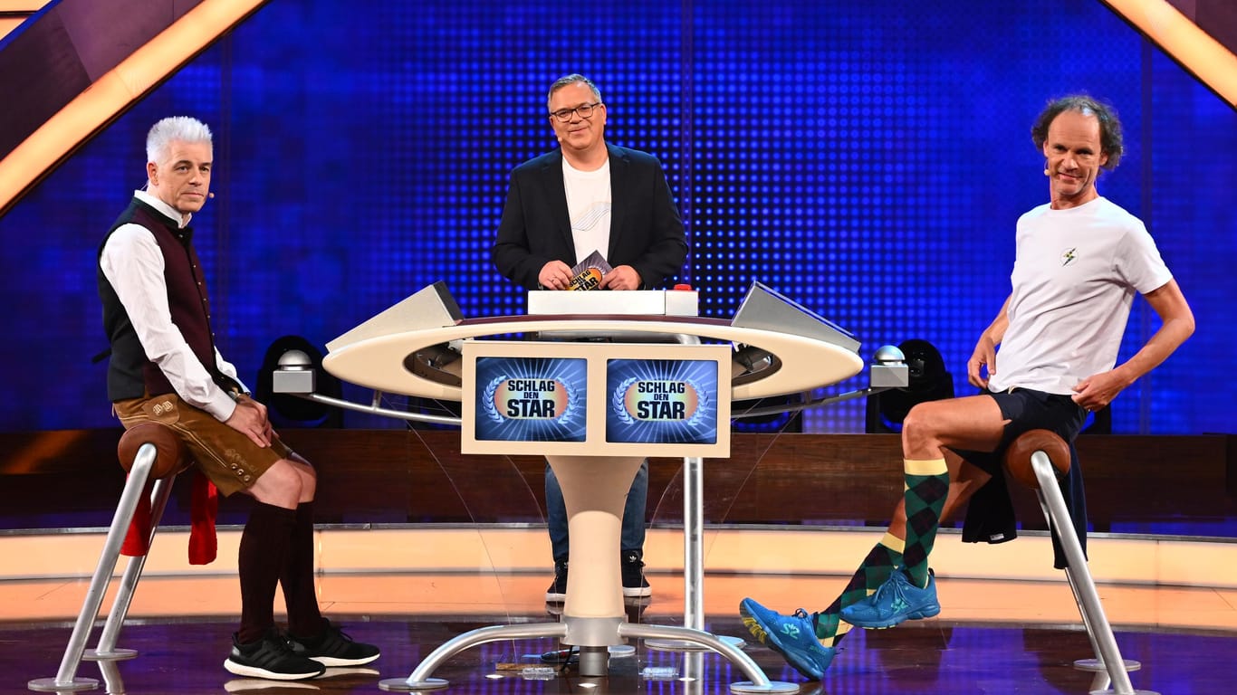 "Schlag den Star": In der von Elton moderierten Show traten am Wochenende Michael Mittermeier und Olaf Schuber gegeneinander an.