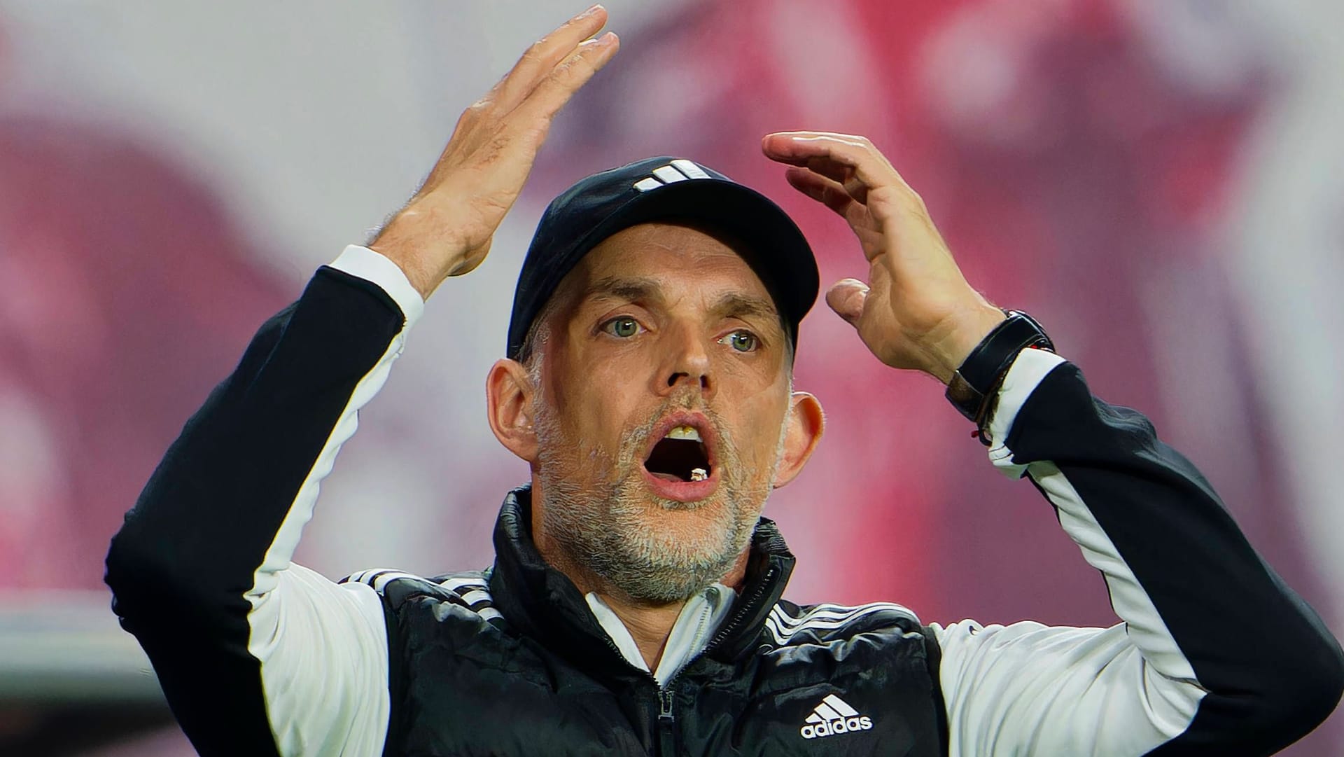 Thomas Tuchel: Er hatte einen aufregenden Abend gegen Leipzig.