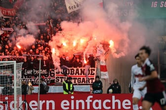 Die Stimmung bei dem Spiel zwischen Nürnberg und Stuttgart war aufgeladen.