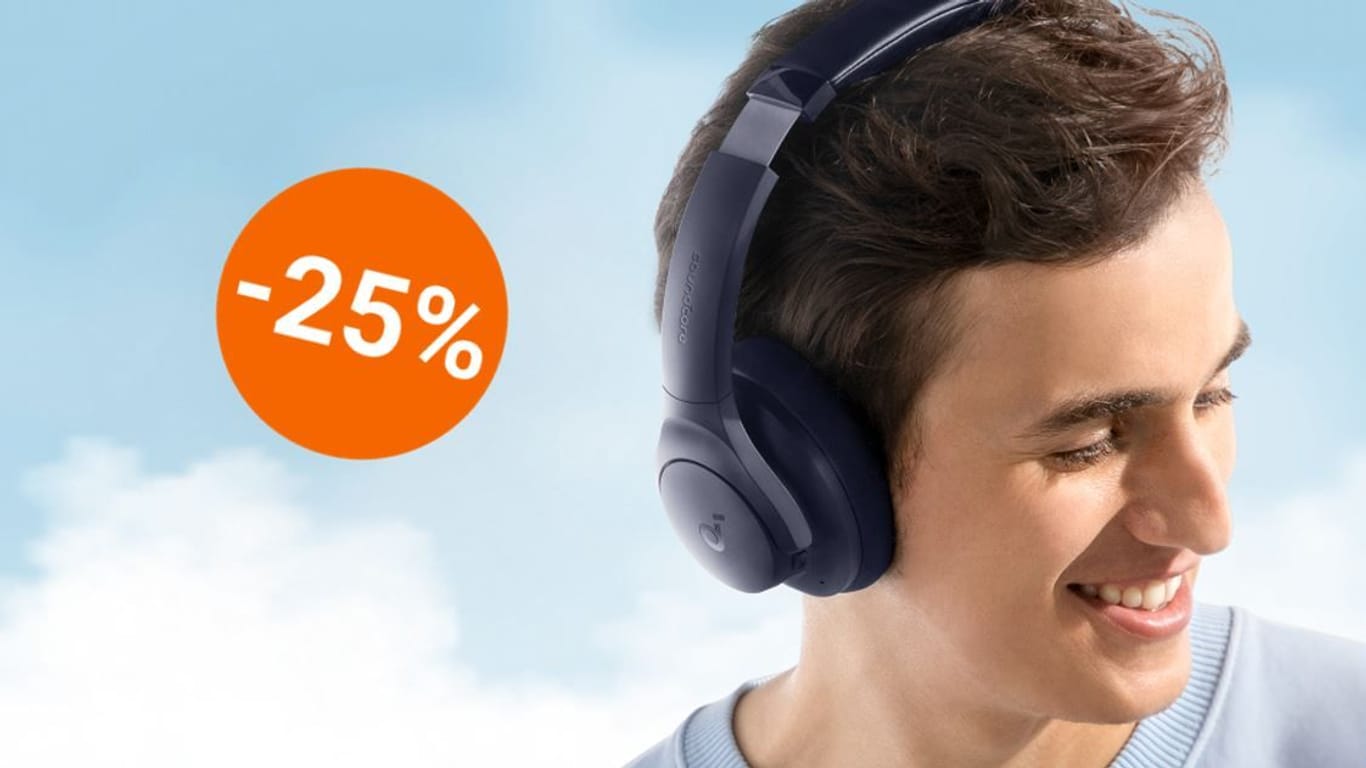 Sichern Sie sich Bluetooth-Kopfhörer von Soundcore mit Noise Cancelling und langer Akkulaufzeit zum Sparpreis unter 40 Euro.