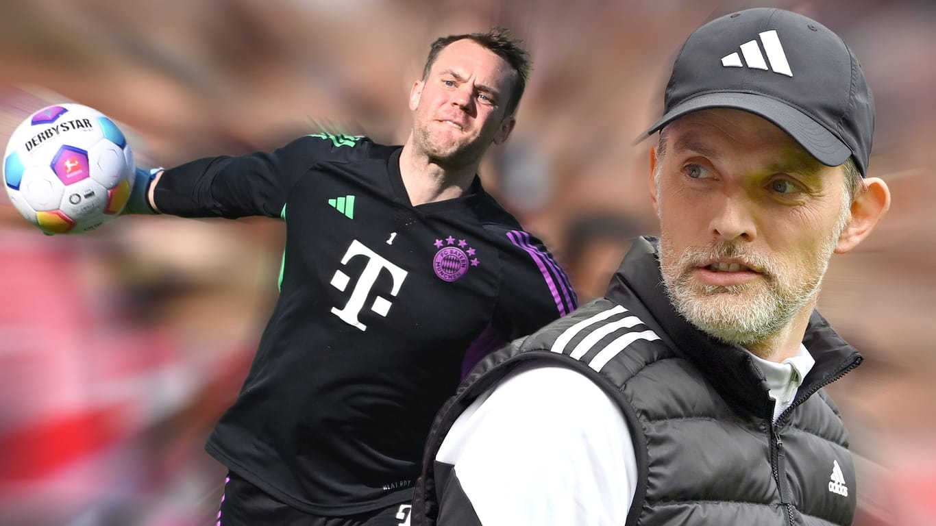 Manuel Neuer (l.) und Thomas Tuchel: Der Stammtorhüter des FC Bayern steht nach langwieriger Verletzung unmittelbar vor seiner Rückkehr.