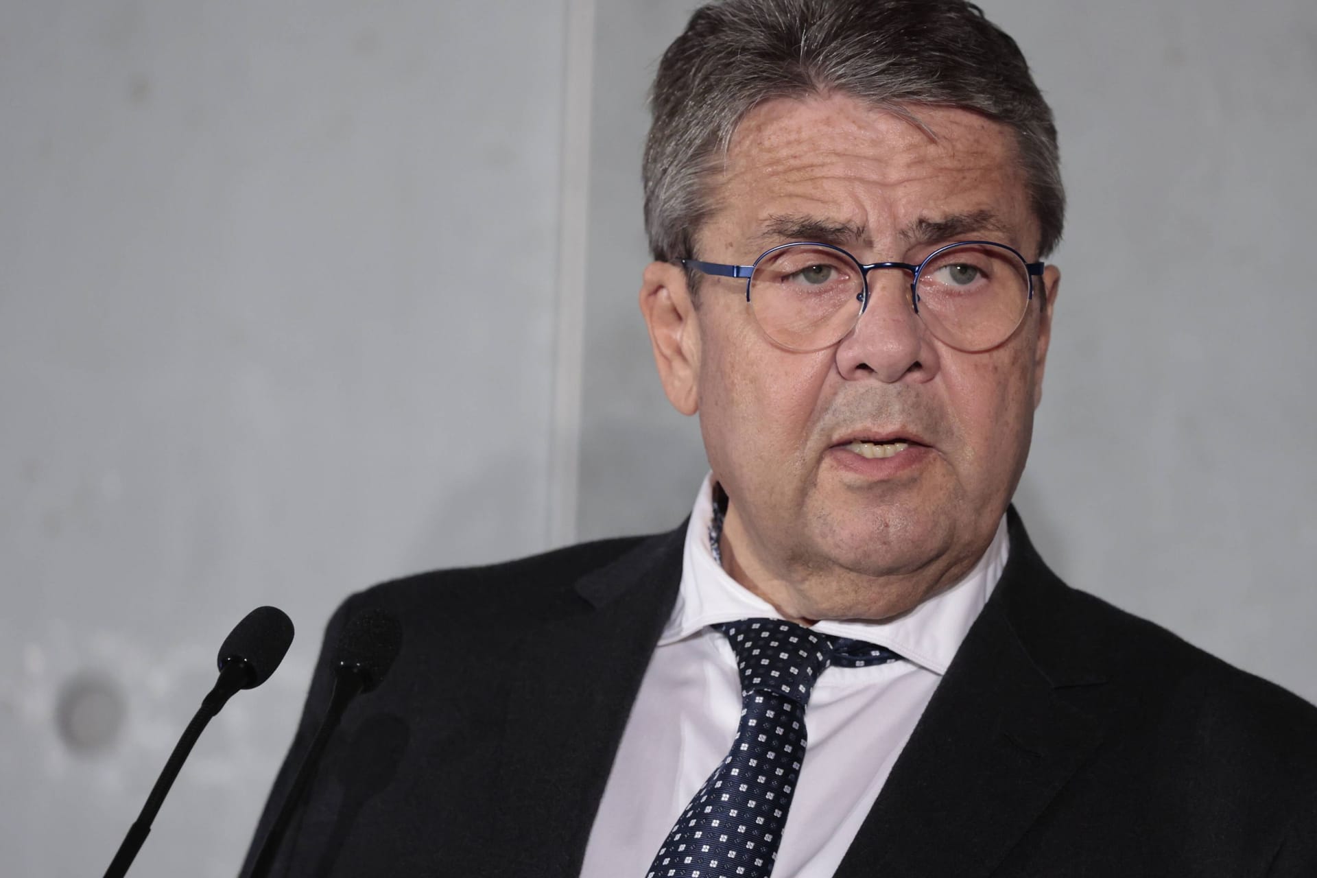 Sigmar Gabriel, Vorsitzender der Atlantik-Brücke, bei einer Veranstaltung (Archivbild).