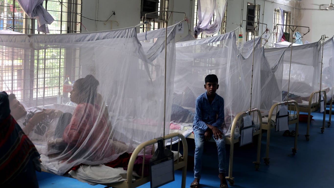 Patienten mit Denguefieber in einem Krankenhaus in Chittagong, Bangladesch (Archivbild): Dieses jahr sind an der Krankheit mehr Menschen gestorben, als in allen Jahren seit 2000 zusammen.