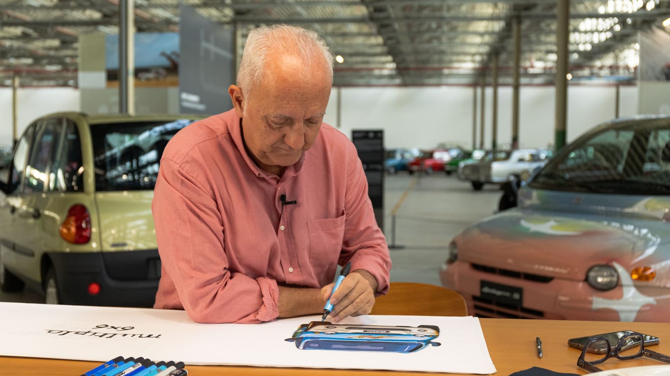 Vater des Multipla: Fiat-Designer Roberto Giolito entwarf nun auch das Jubiläumsmodell.