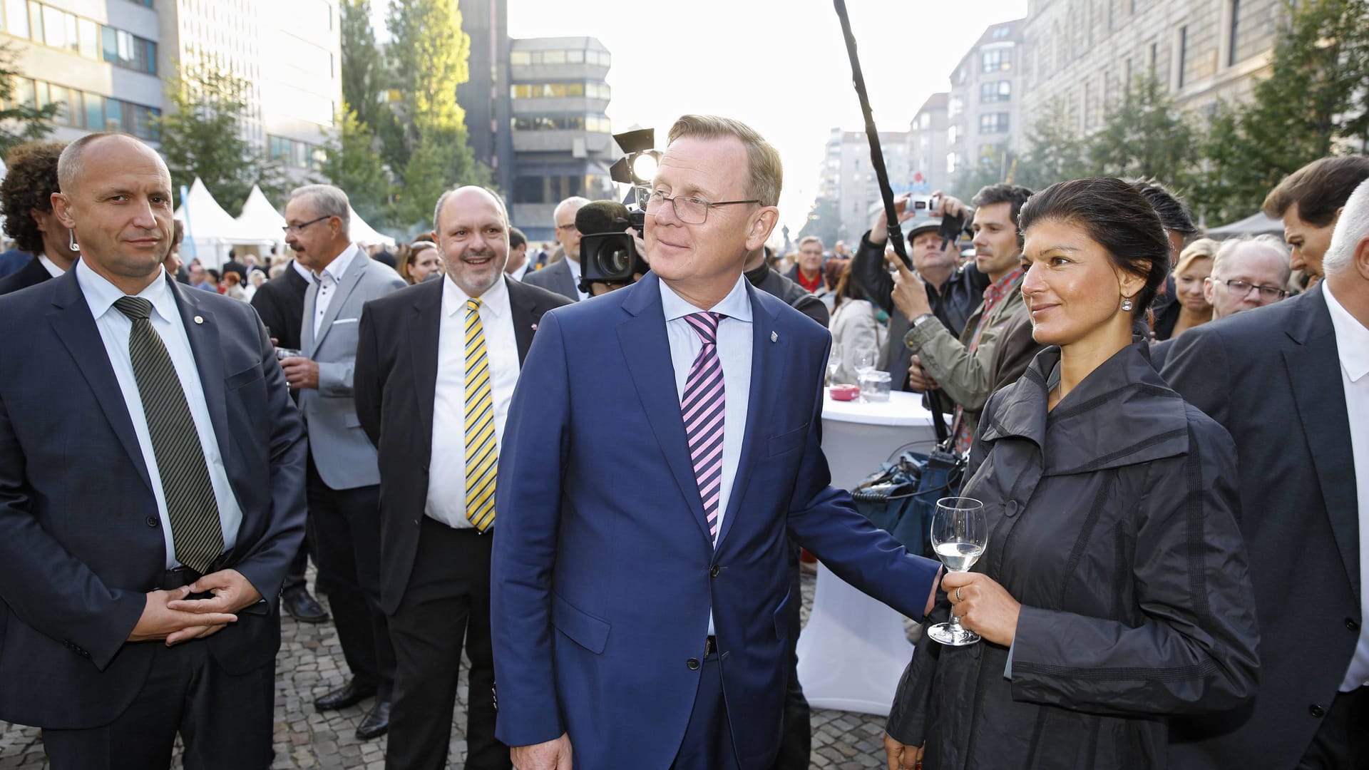 Linken-Politiker Ramelow, Wagenknecht: Bekommt er von seiner Genossin Konkurrenz in Thüringen?