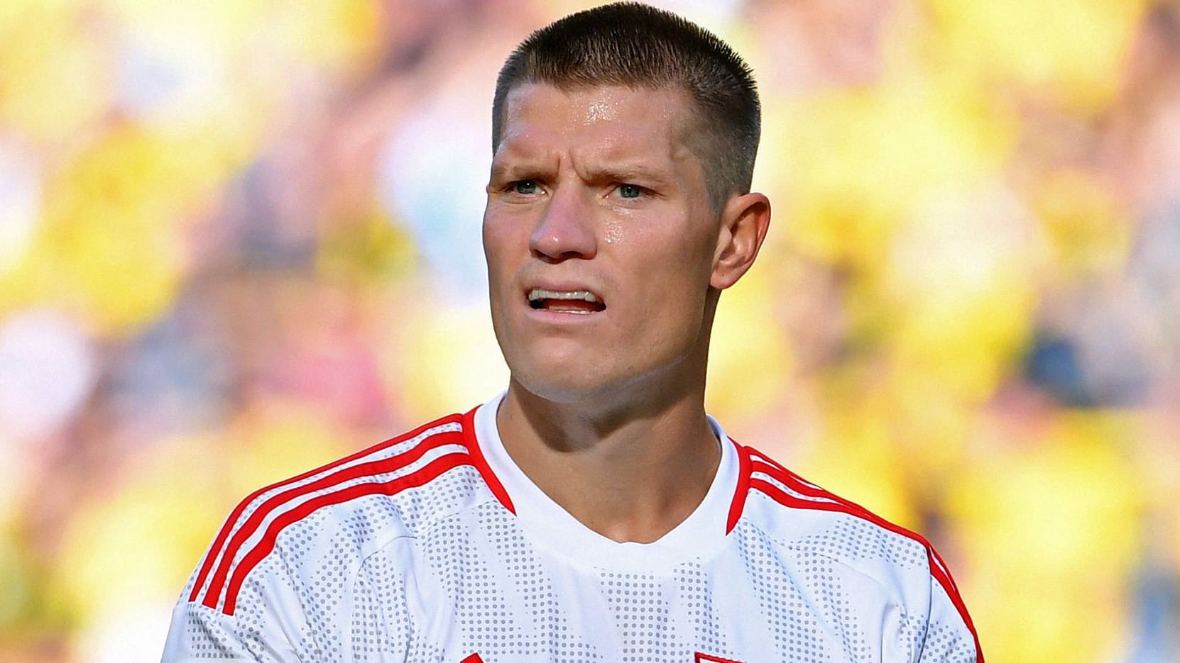 Fragender Blick: Union-Stürmer Kevin Behrens im Spiel bei Borussia Dortmund.