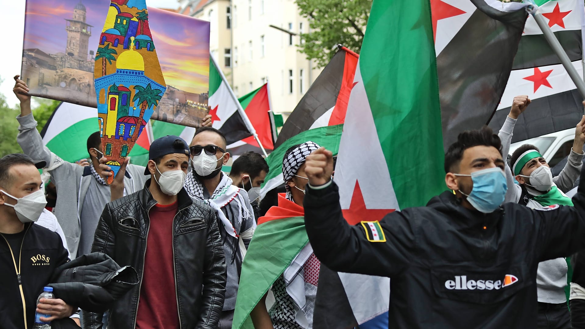 Pro-Palästina gegen Israel gerichtete Demonstration in Berlin-Neukölln (Archivbild).