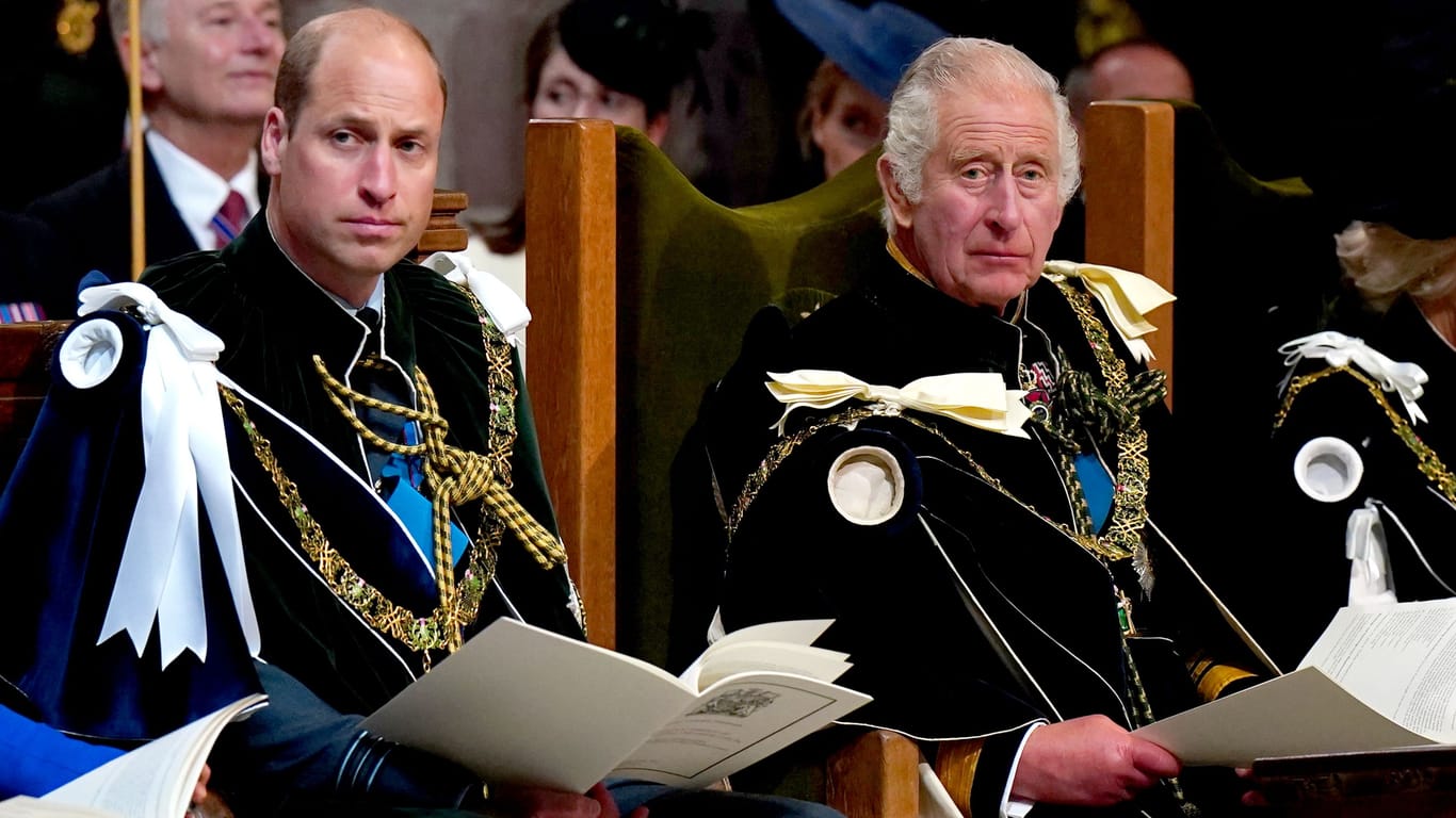 Prinz William und König Charles III.: Der 41-Jährige würde die Nachfolge seines Vaters antreten.