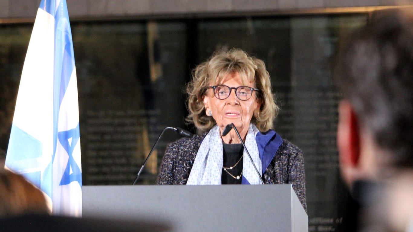Charlotte Knobloch bei ihrer Ansprache am Donnerstagabend in München.