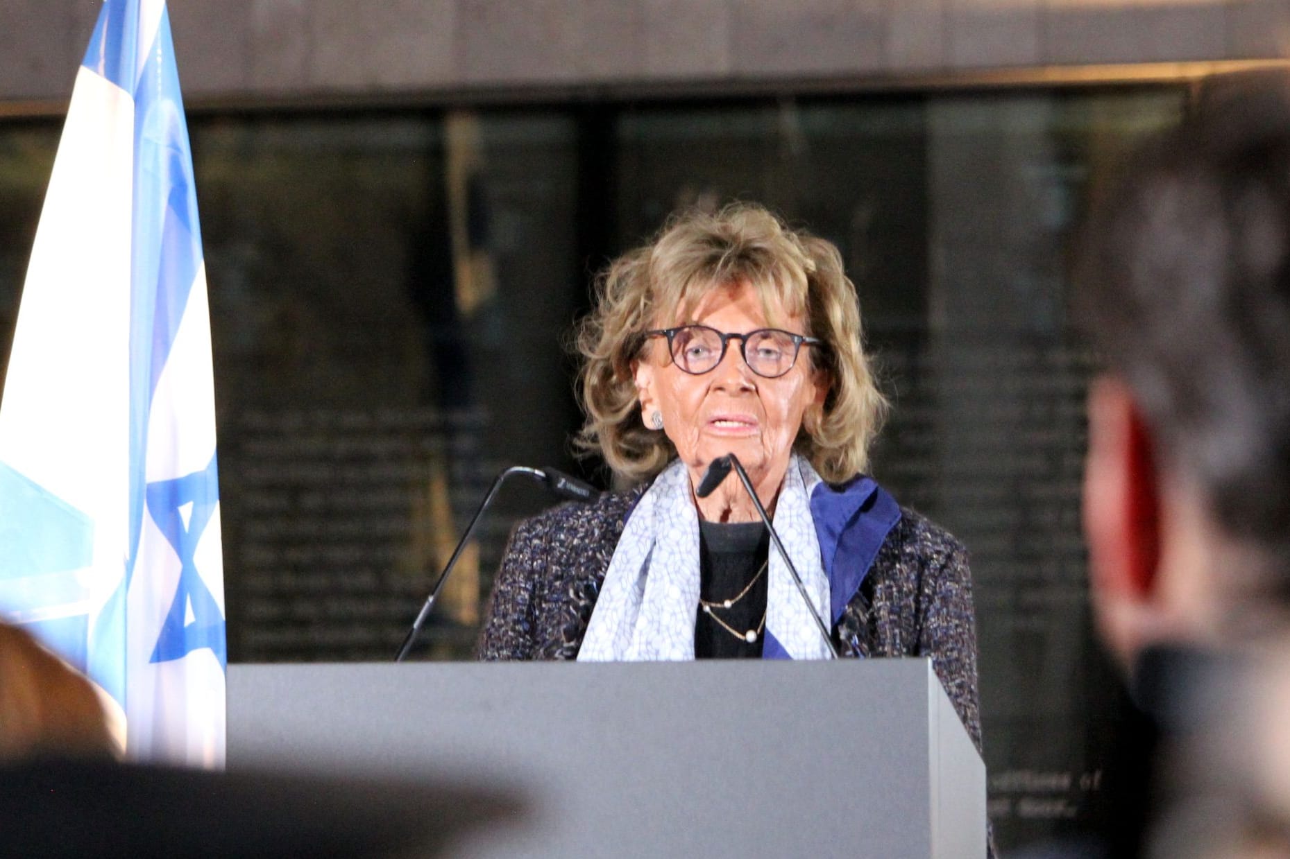 Charlotte Knobloch bei ihrer Ansprache am Donnerstagabend in München.