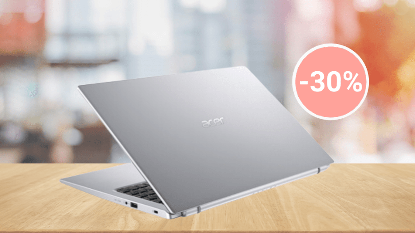 Das Acer Aspire 3 besitzt ein Display mit 15,6 Zoll Diagonale und kommt in einem schicken Metallic-Gehäuse.