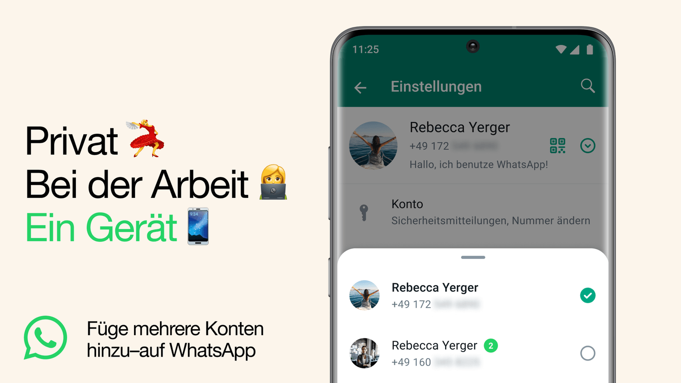 WhatsApp auf einem Android-Handy: Der Messenger hat eine neue Funktion bekommen.