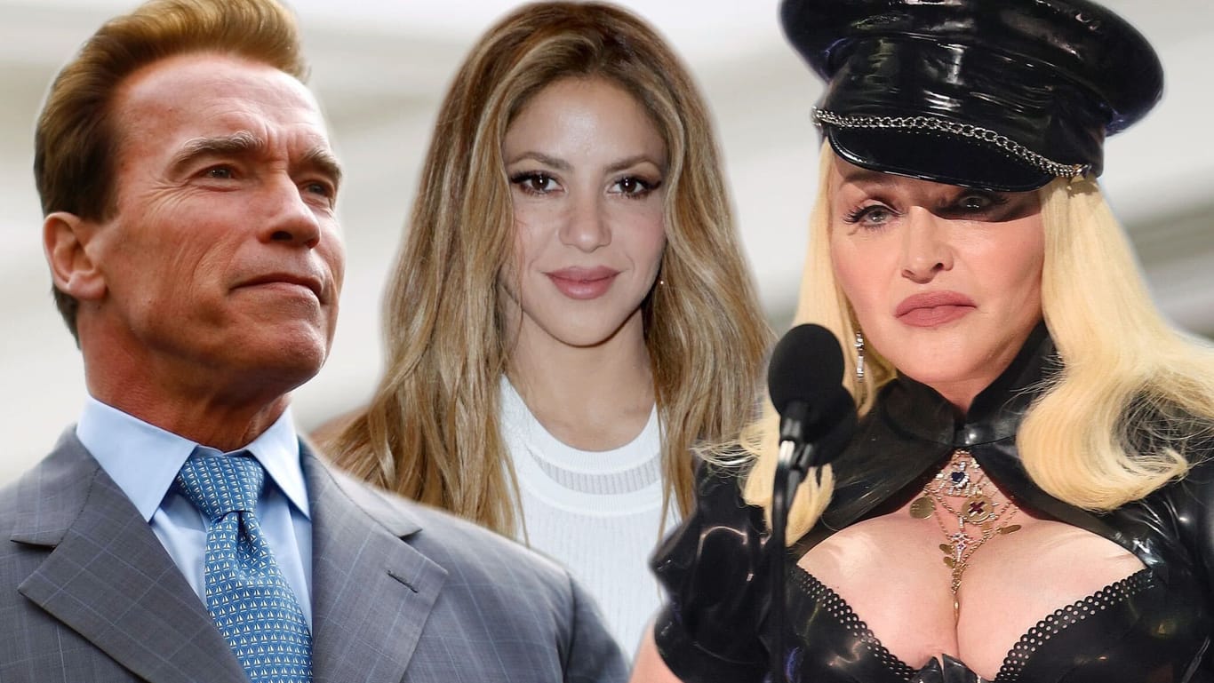 Arnold Schwarzenegger, Shakira und Madonna: Sie sind ziemlich klug.