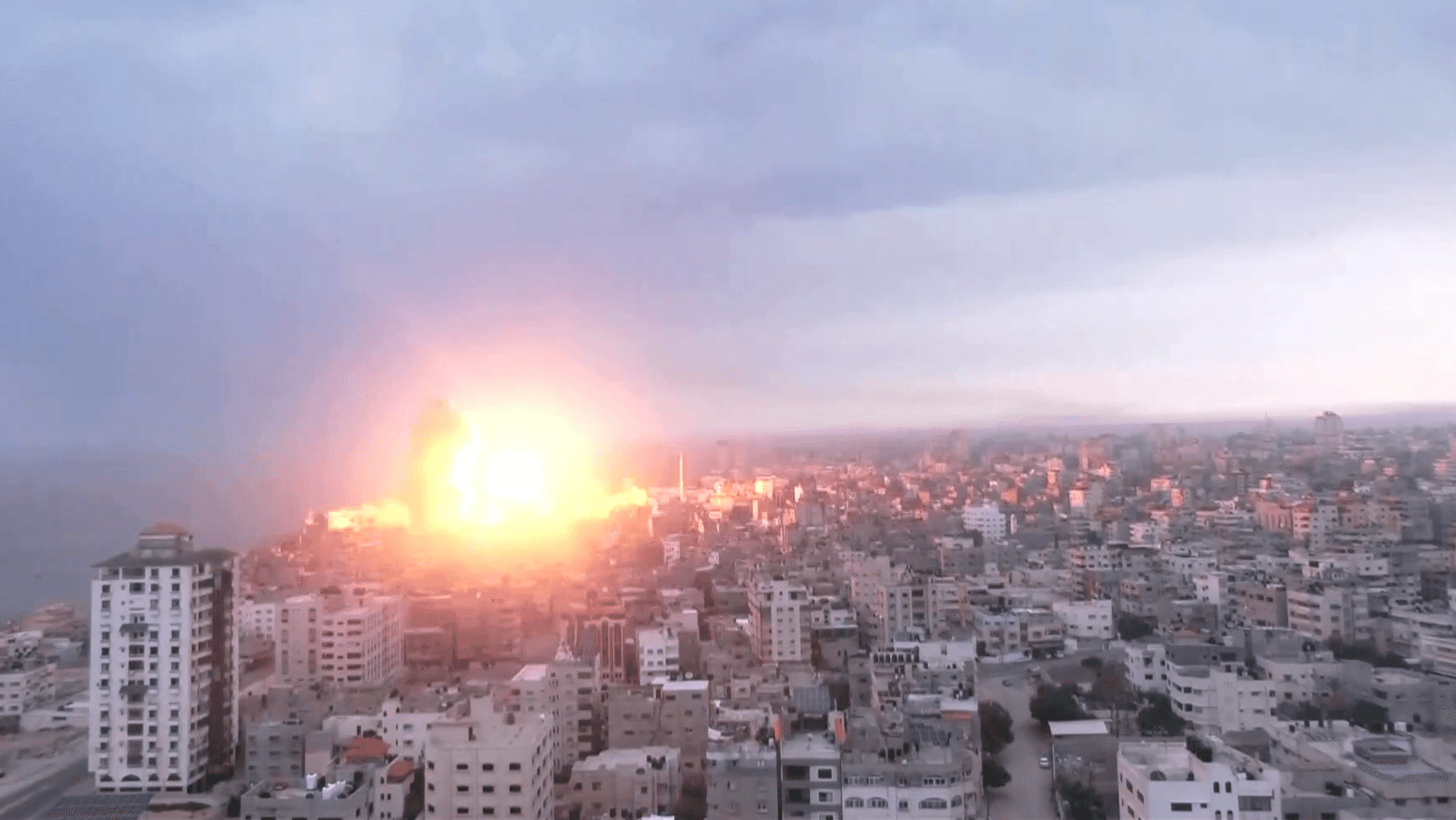 Explosionen in Gaza