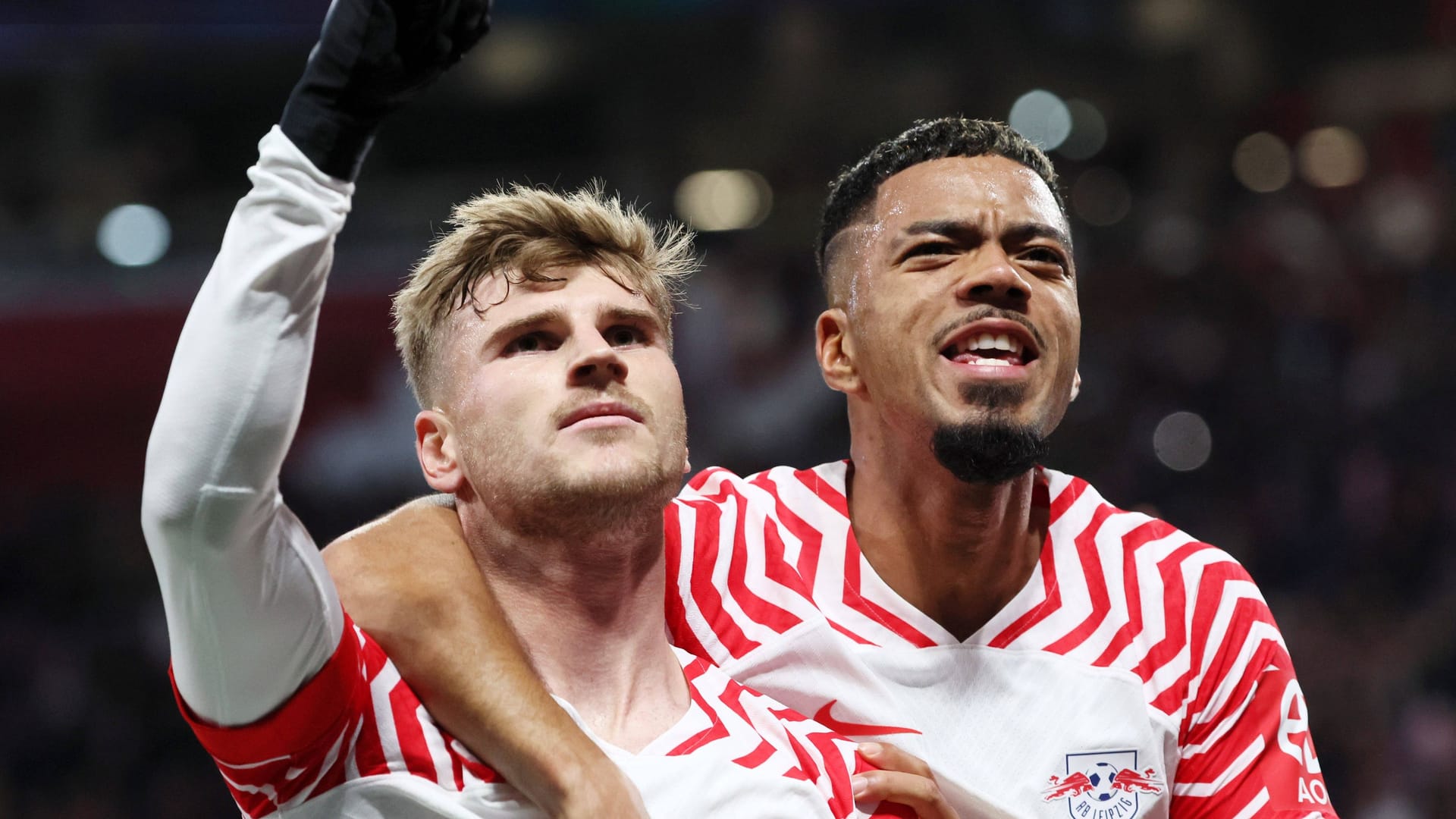 Timo Werner und Benjamin Henrichs (r.): Sie feierten einen Sieg.