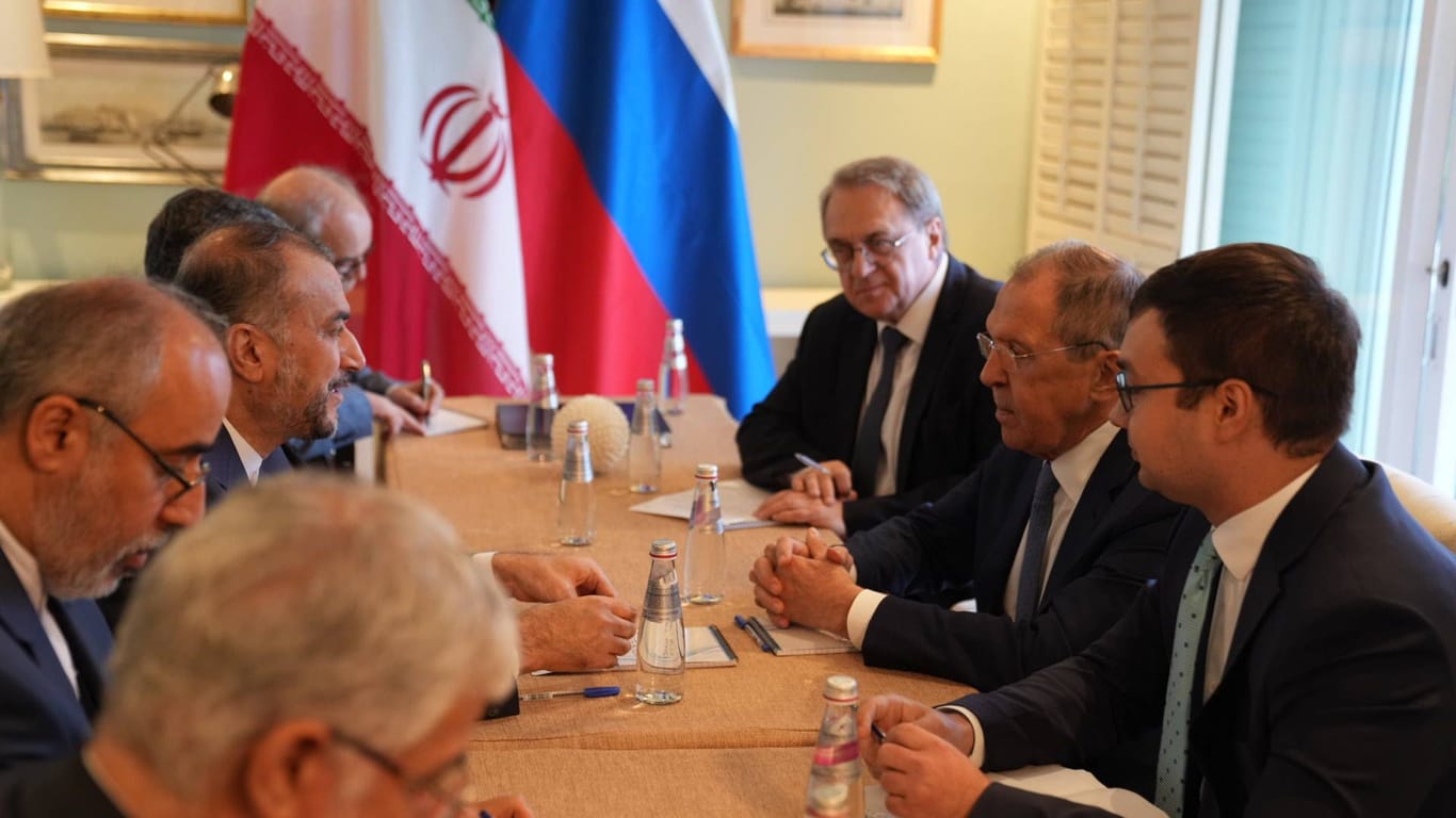 Vertrauliche Gespräche: Eine russische und eine iranische Delegation trafen sich Anfang Juni 2023 zum Austausch in Südafrika.