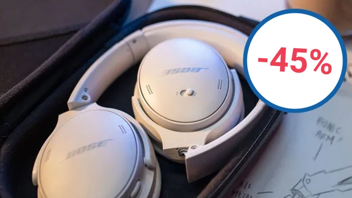 Der Kopfhörer von Bose reduziert Lärm beim Musikhören und ist damit vor allem auf Reisen praktisch.