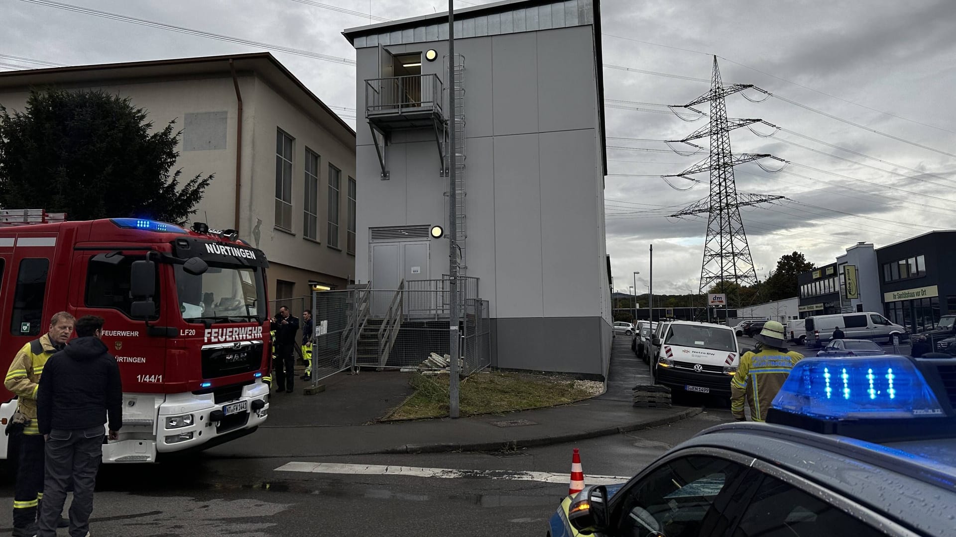 Das Umspannwerk im Nürtinger Ortsteil Braike: Die Feuerwehr hatte den Brand dort zwar schnell unter Kontrolle – folgenreich war er dennoch.