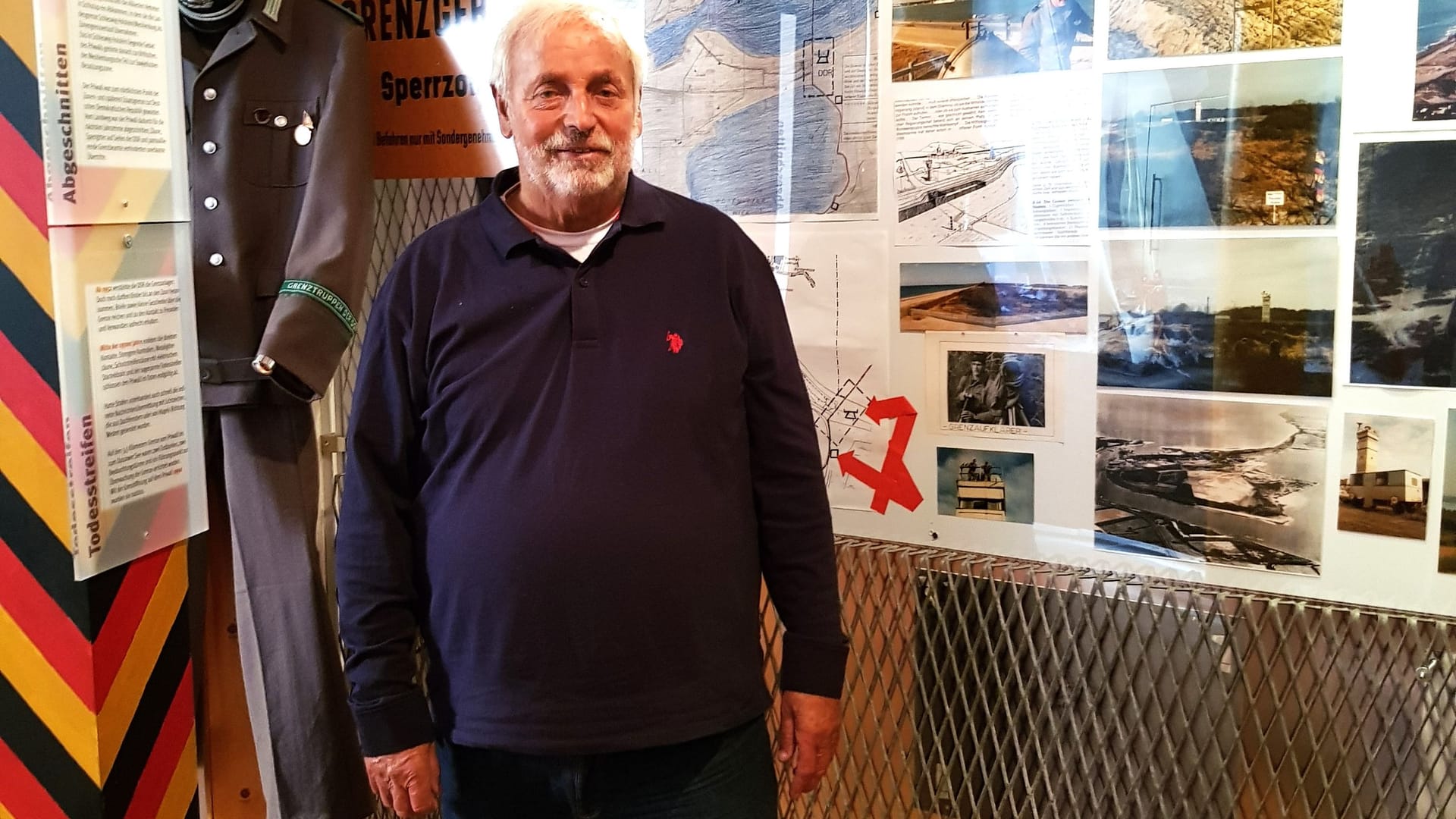 Ortschronist Rolf Fechner im Strandbadmuseum Travemünde.