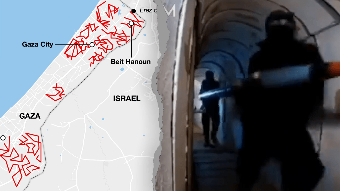 Unterirdische Kommandozentralen: In diesen weitverzweigten Tunneln unter Gaza versteckt sich die Terrororganisation Hamas.