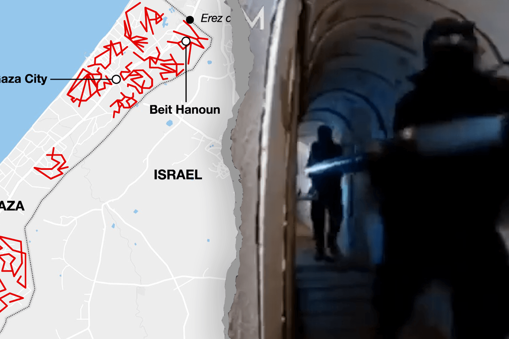 Unterirdische Kommandozentralen: In diesen weitverzweigten Tunneln unter Gaza versteckt sich die Terrororganisation Hamas.